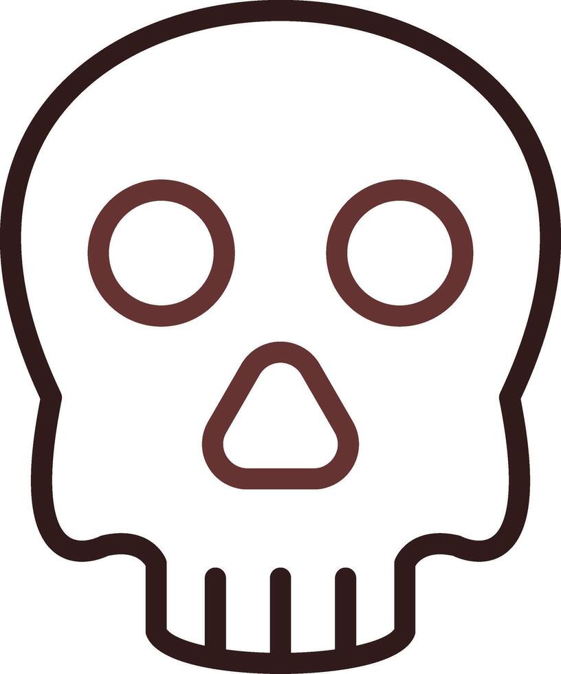 diseño de icono creativo de calavera vector