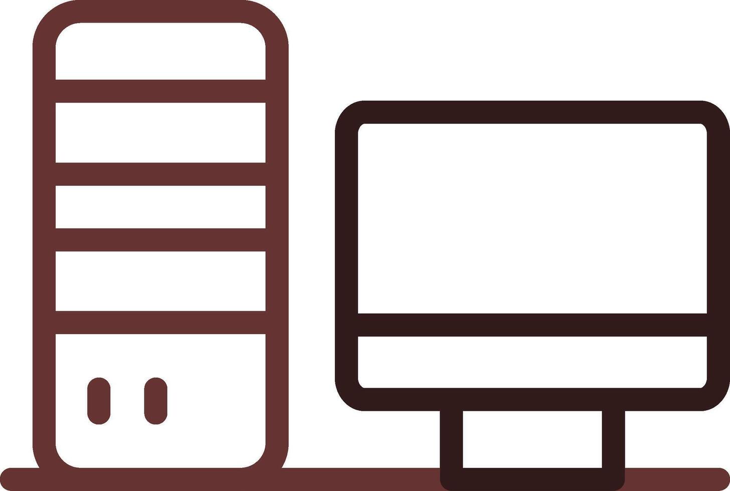Computer Creative Icon Design vector