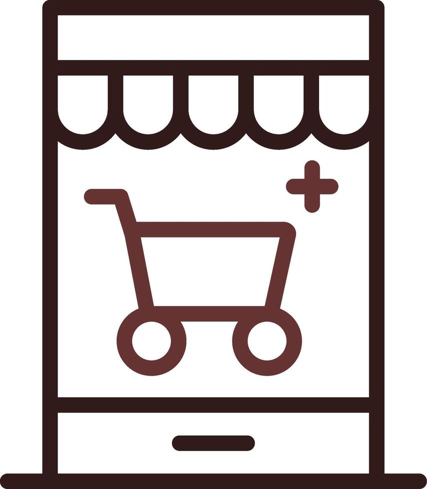 Personalized Web Store Creative Icon Design vector