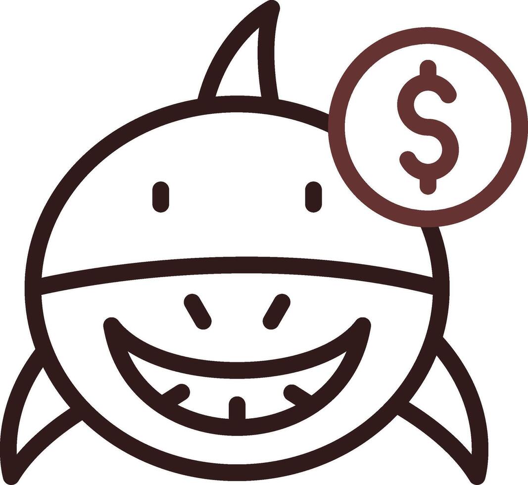 Loan Shark Creative Icon Design vector