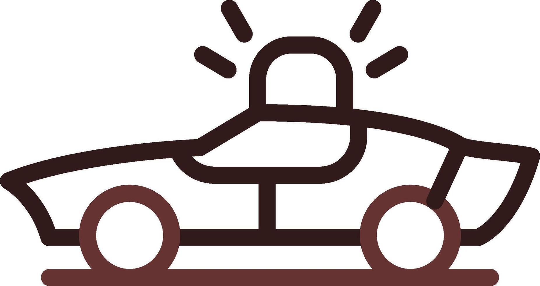 Police Car Creative Icon Design vector
