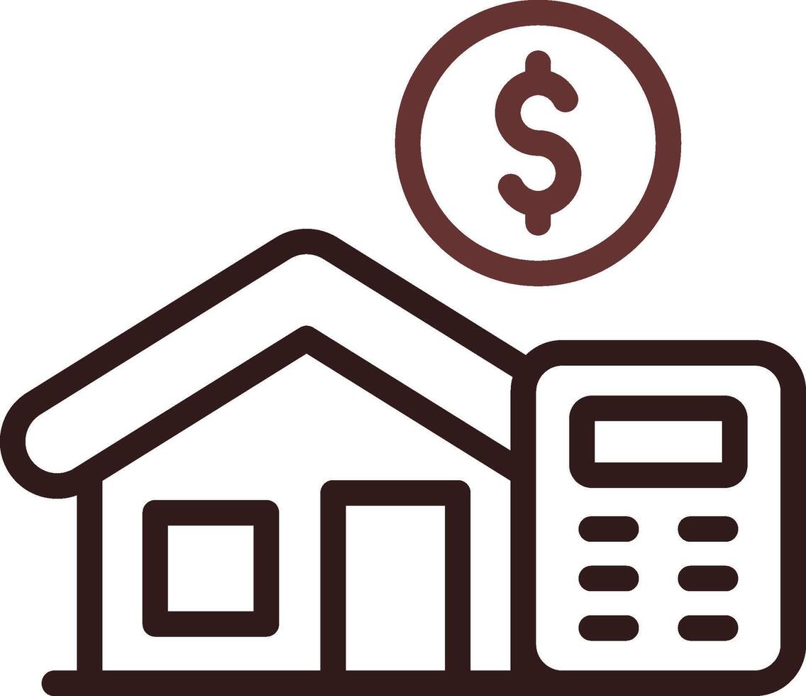 Home Loan Calculator Creative Icon Design vector