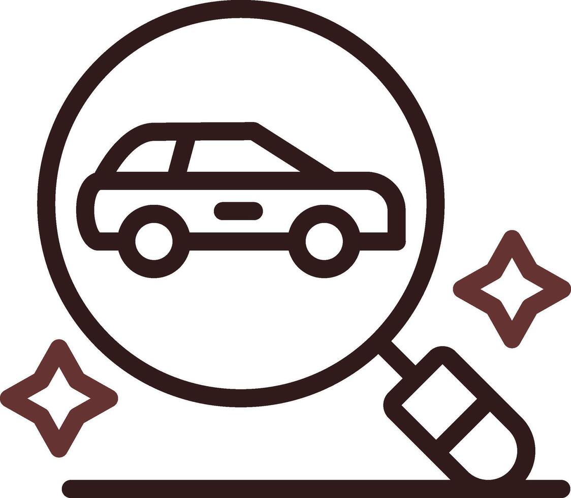 Car Finder Creative Icon Design vector