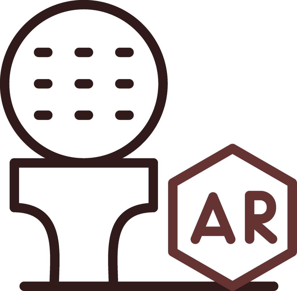 Ar Golf Creative Icon Design vector