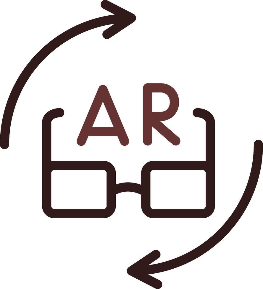 Ar Glasses Creative Icon Design vector