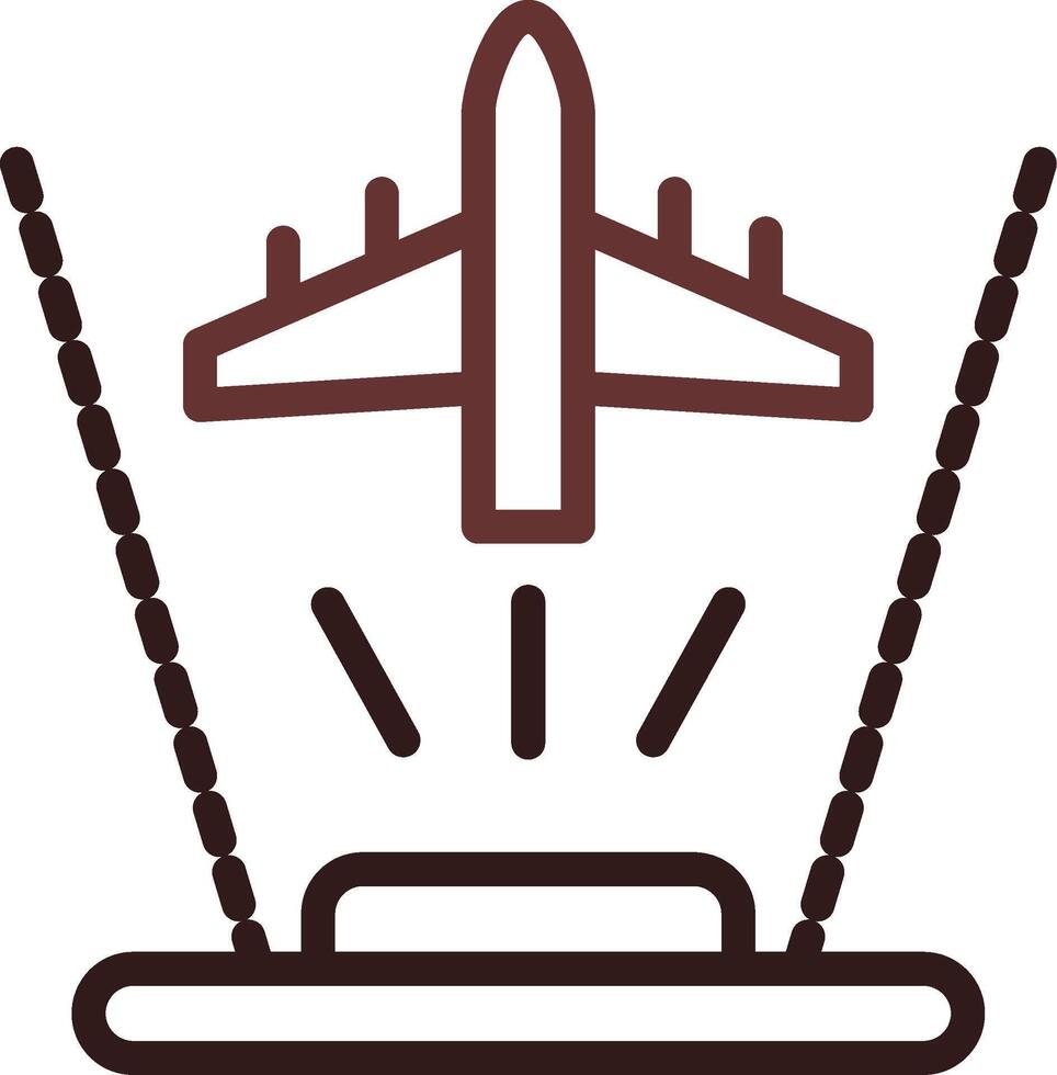 Ar Flight Training Creative Icon Design vector