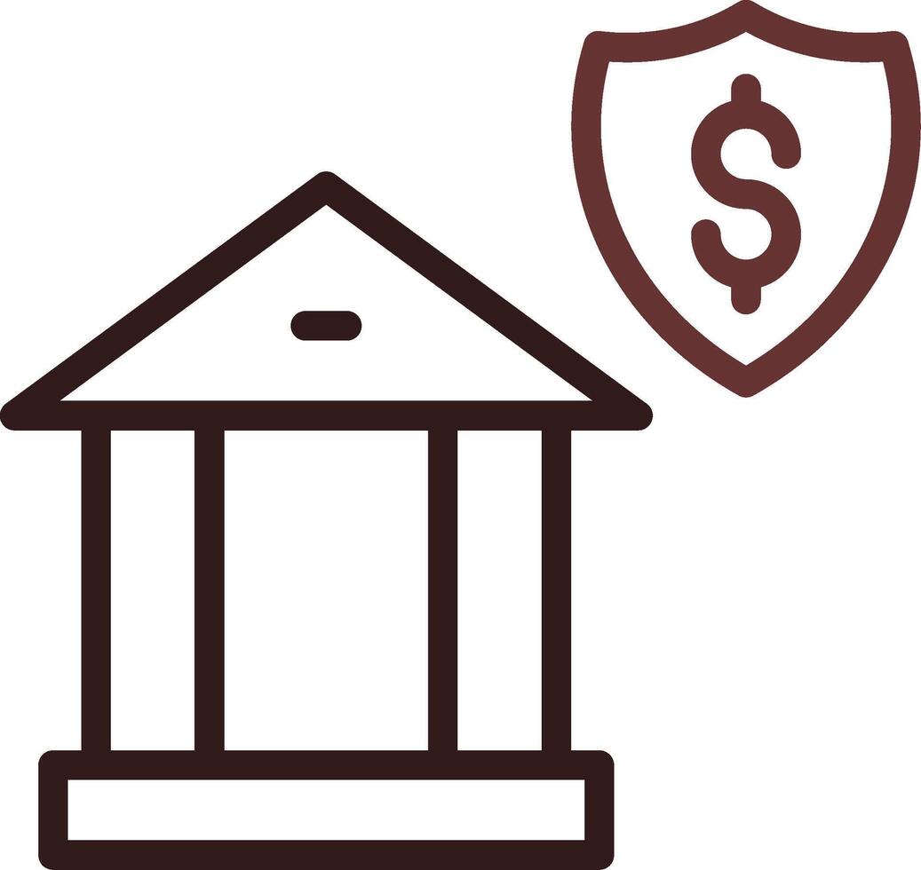 Banking Security Creative Icon Design vector