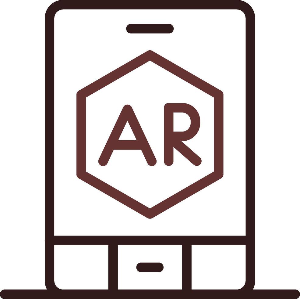 Ar App Creative Icon Design vector