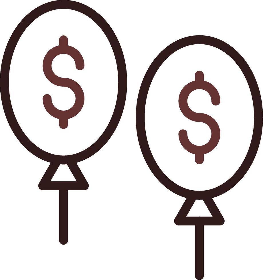 Balloon Payment Creative Icon Design vector