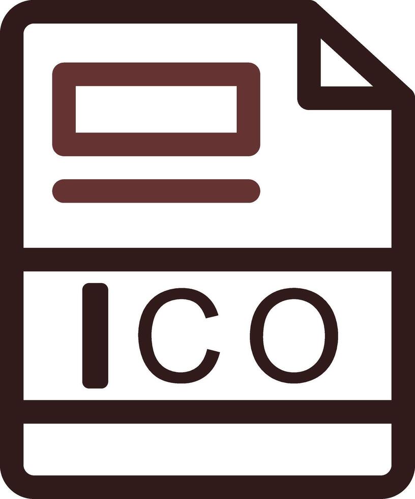 ICO Creative Icon Design vector