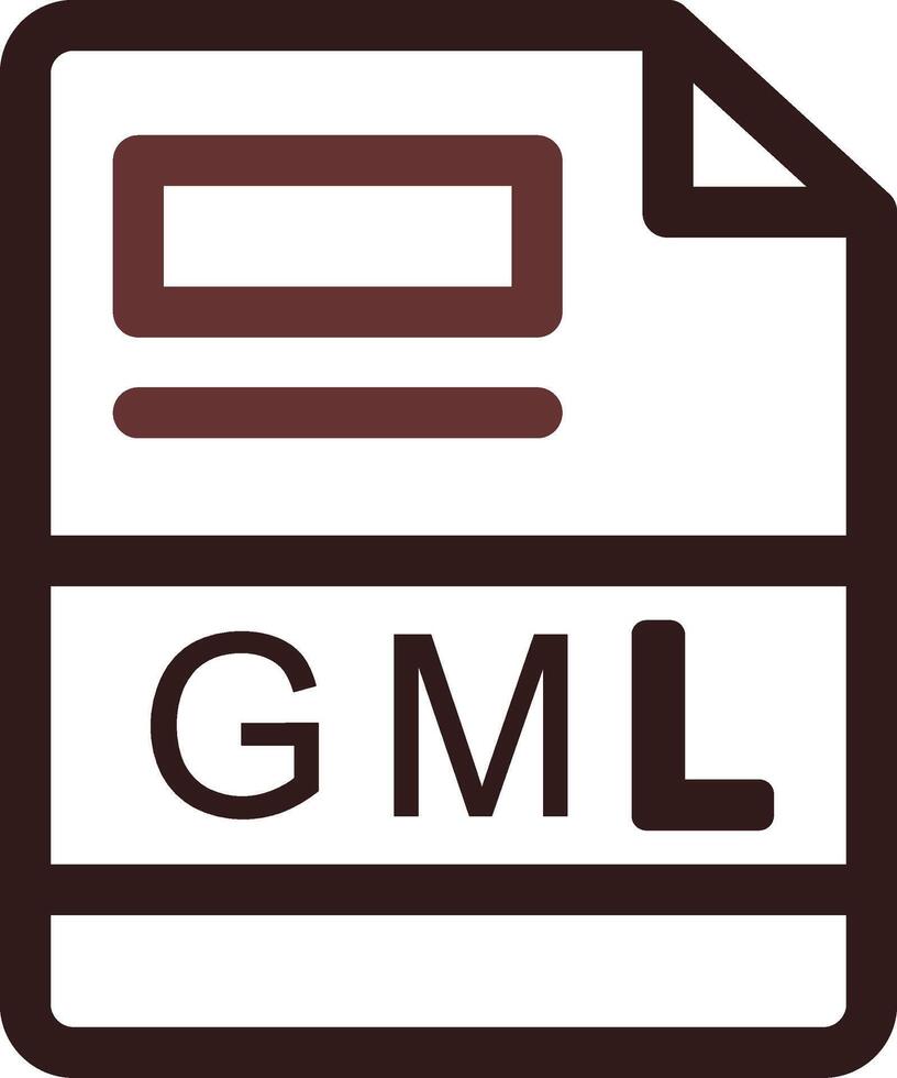 gml creativo icono diseño vector