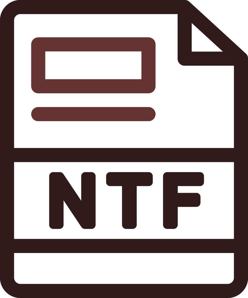 NTF Creative Icon Design vector
