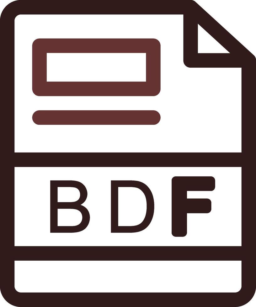 bdf creativo icono diseño vector