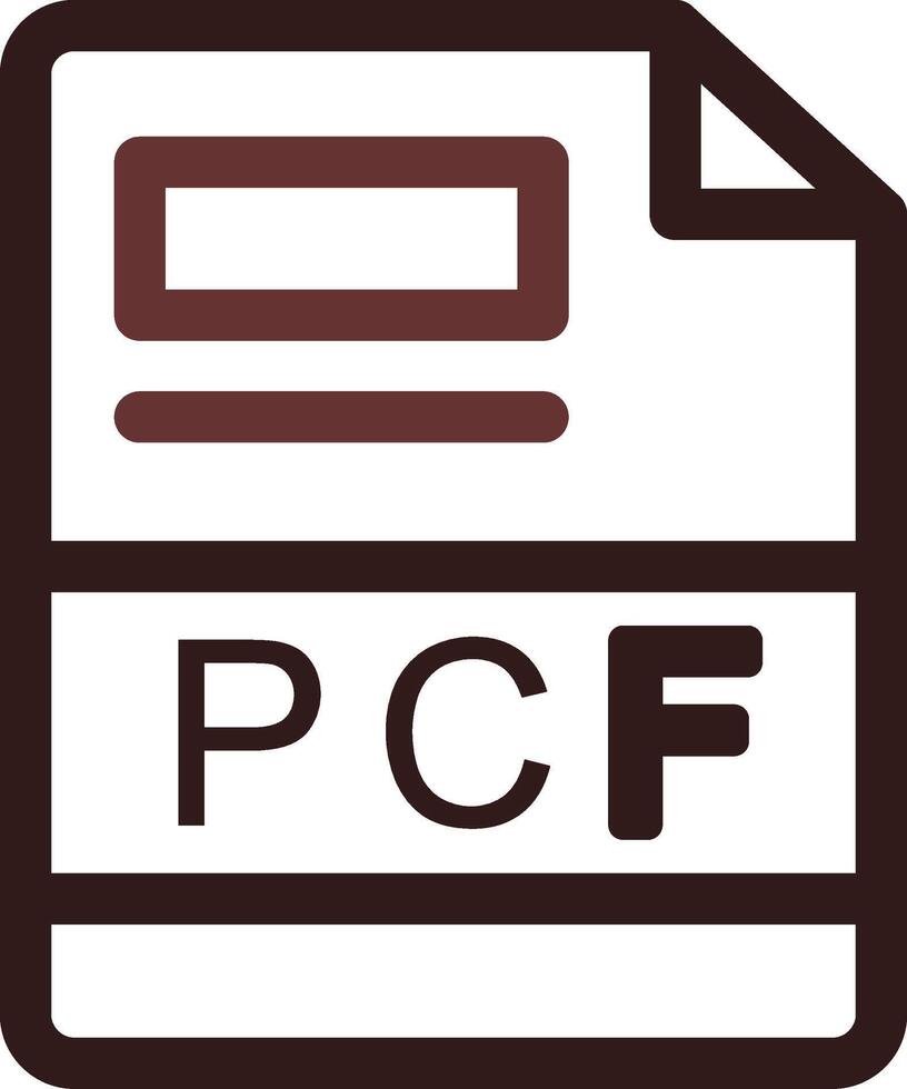 pcf creativo icono diseño vector