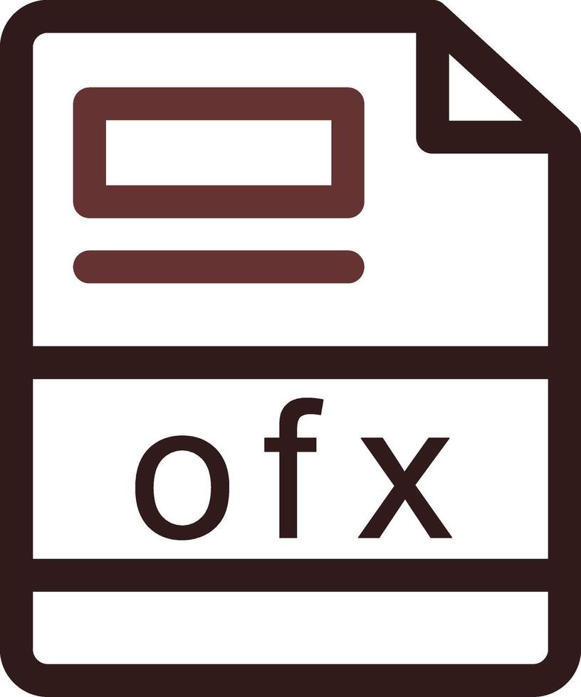 ofx creativo icono diseño vector