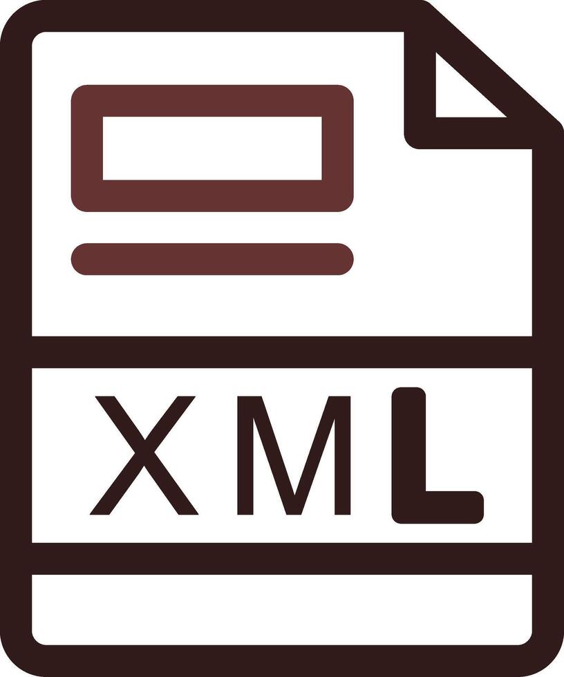 XML Creative Icon Design vector