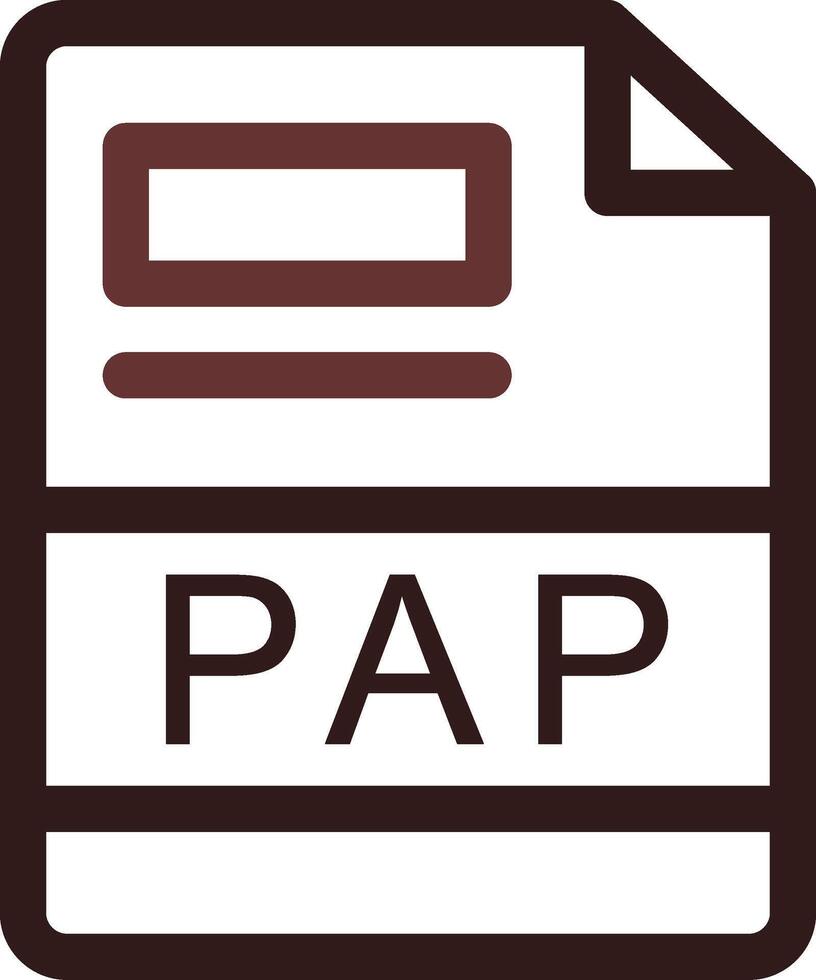PAP Creative Icon Design vector