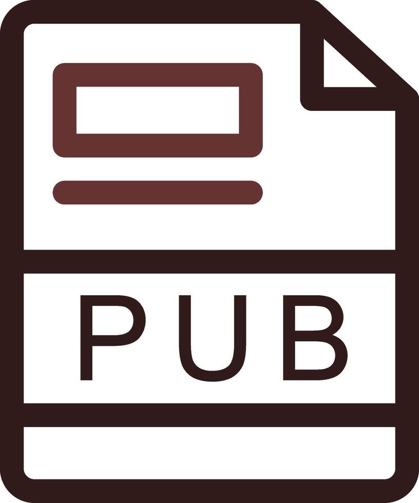 PUB Creative Icon Design vector