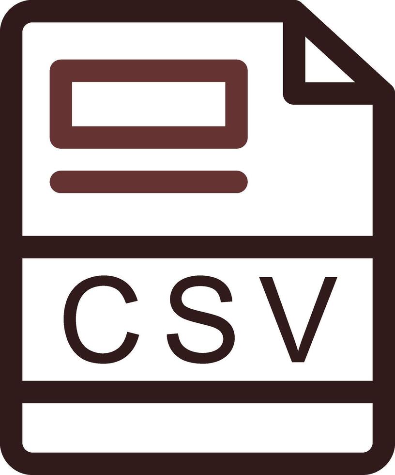 CSV Creative Icon Design vector