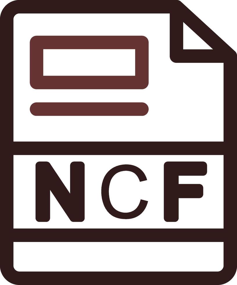 ncf creativo icono diseño vector