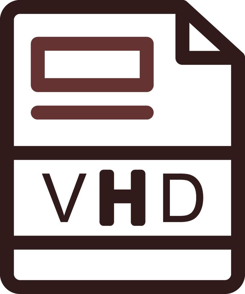 vhd creativo icono diseño vector