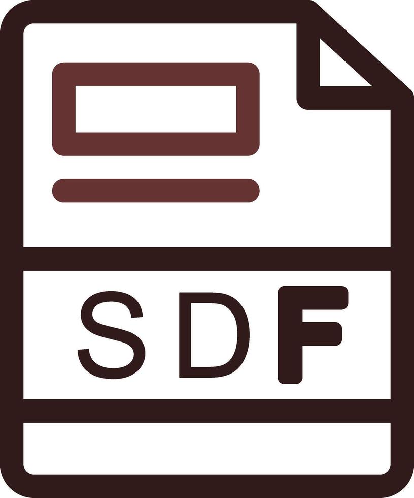 SDF Creative Icon Design vector