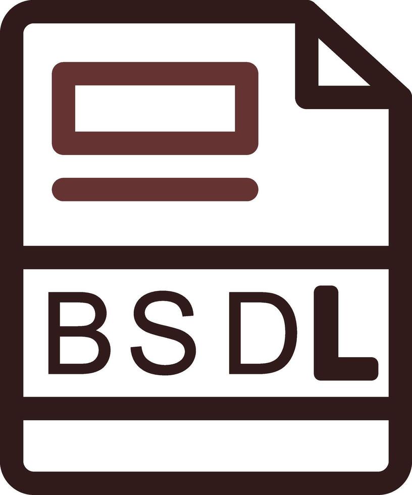 BSDL Creative Icon Design vector