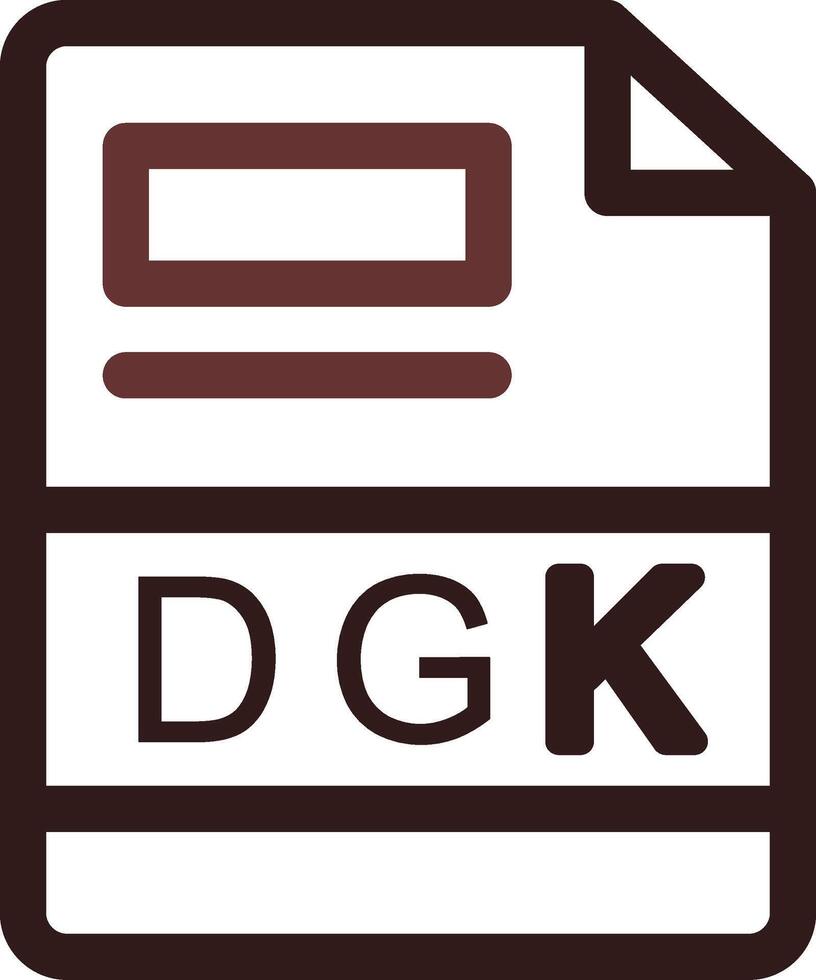 dgk creativo icono diseño vector