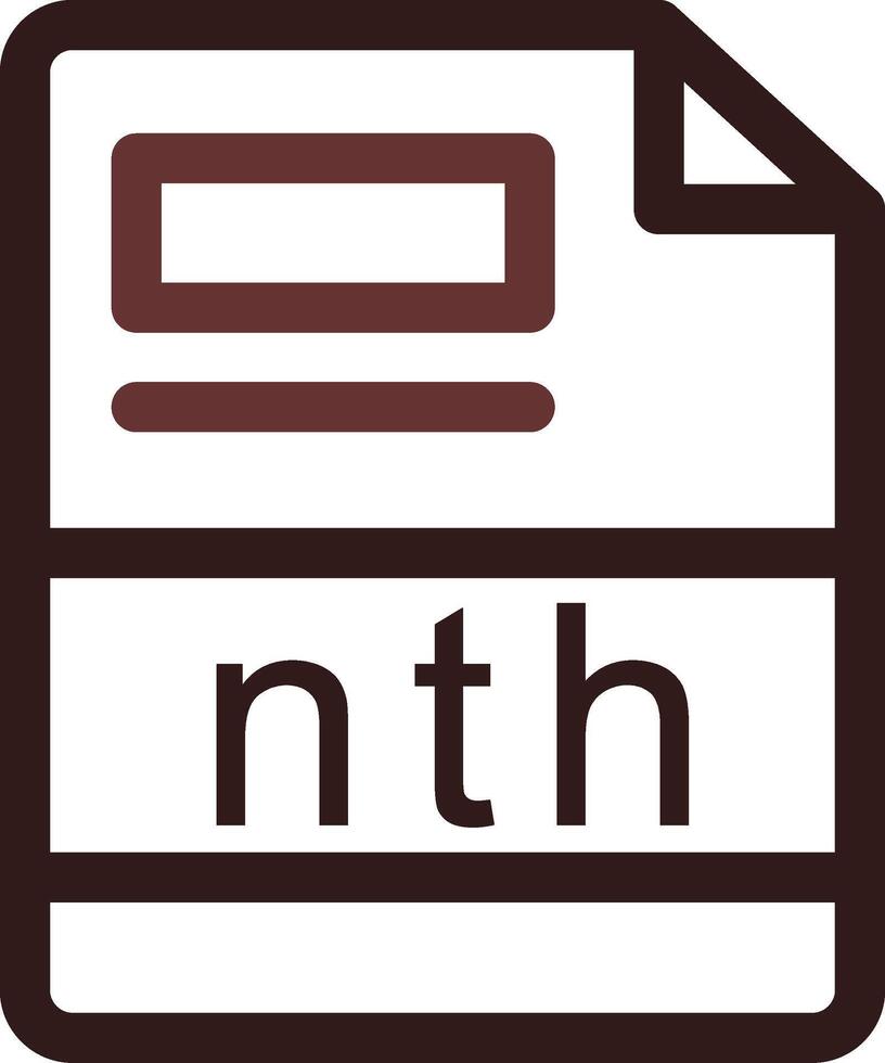 nth Creative Icon Design vector