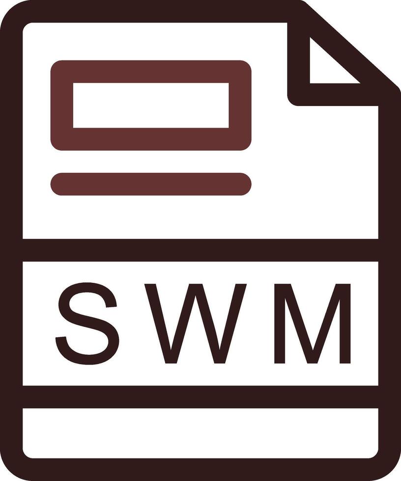 SWM Creative Icon Design vector