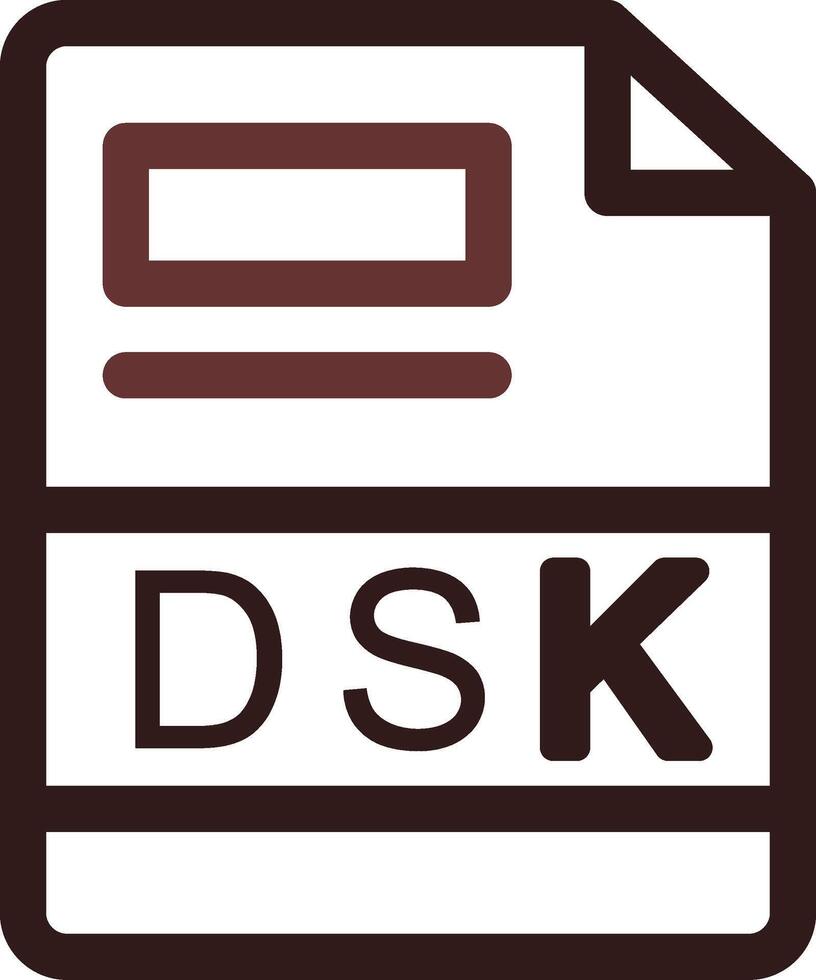 dsk creativo icono diseño vector