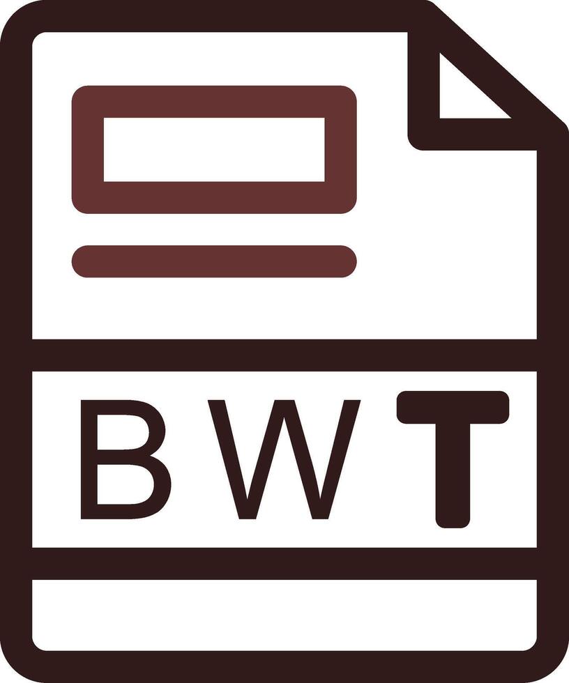 bwt creativo icono diseño vector