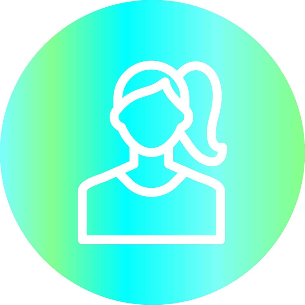 Woman Creative Icon Design vector