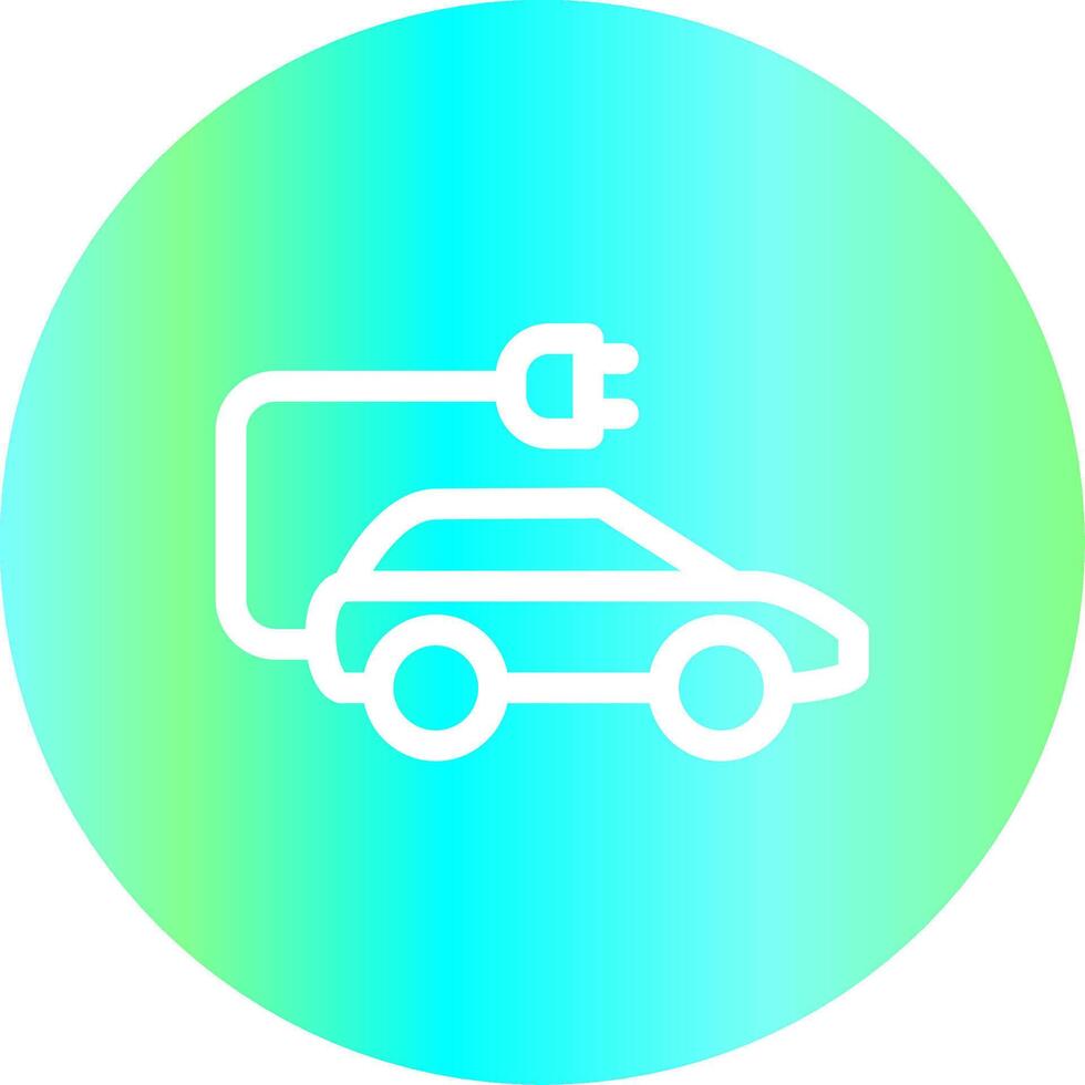 Electric Car Creative Icon Design vector