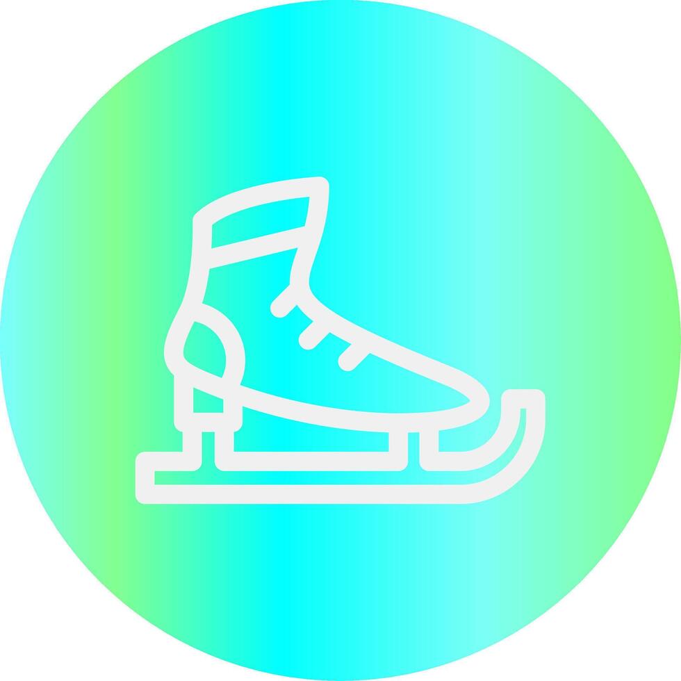 diseño de icono creativo de patines de hielo vector