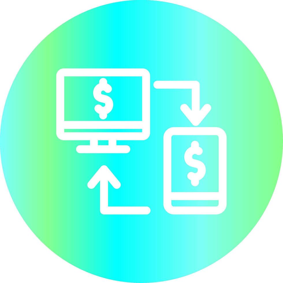 Online Transfer Creative Icon Design vector