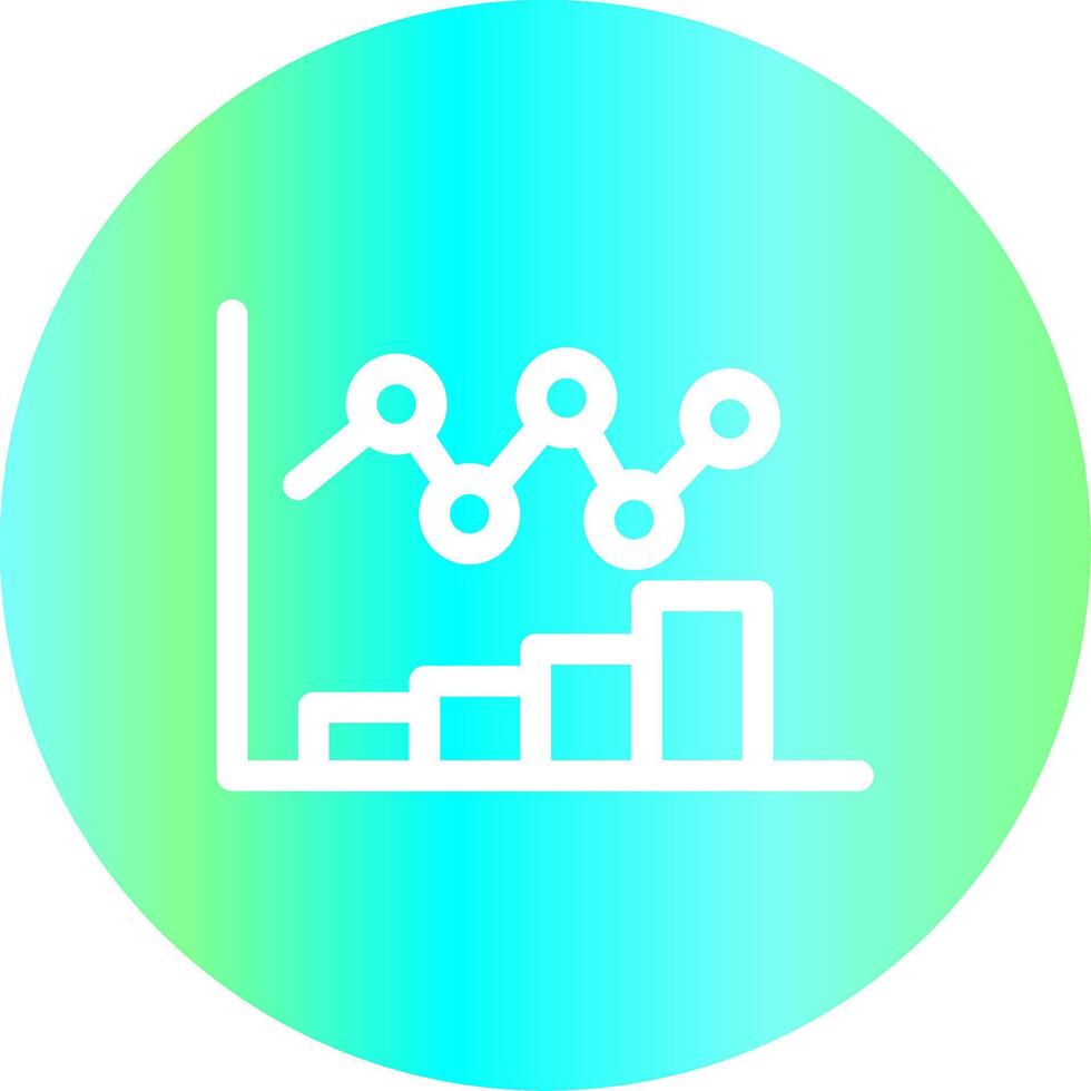 Bar Chart Creative Icon Design vector