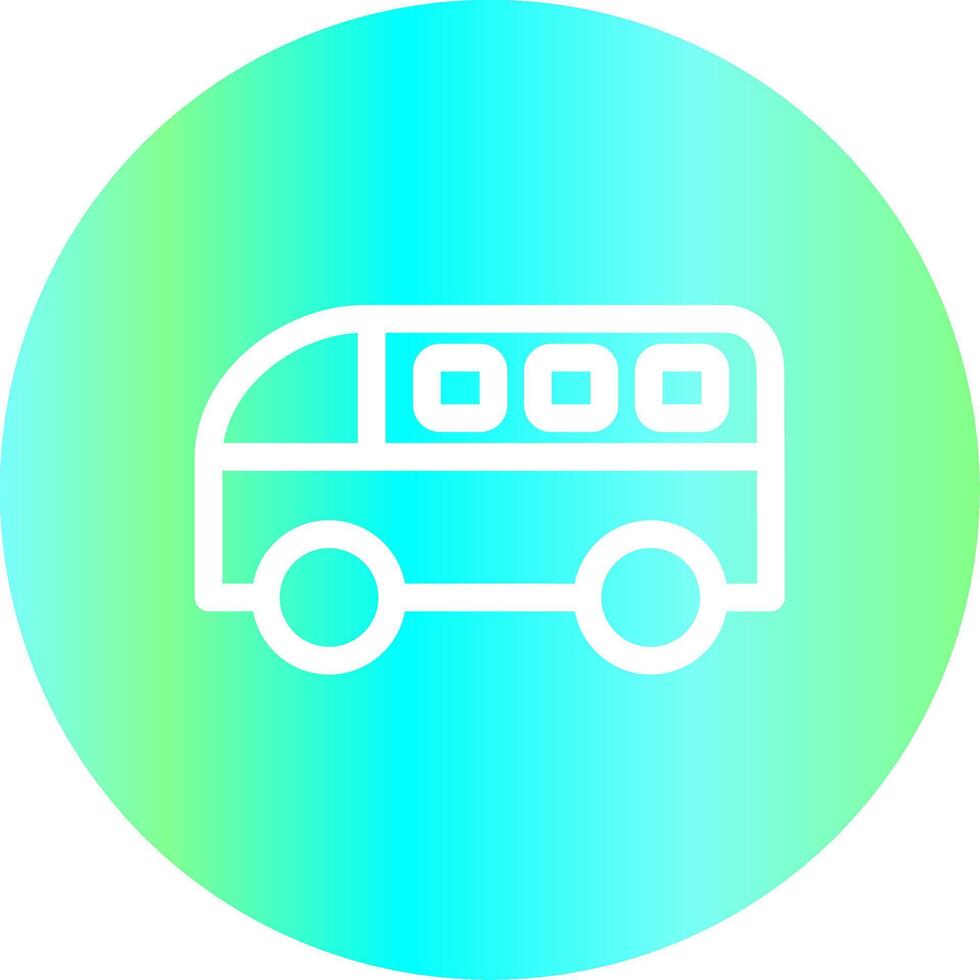 Minivan Creative Icon Design vector