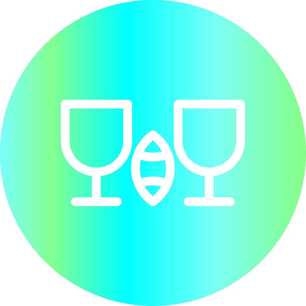 Glass and Football Creative Icon Design vector