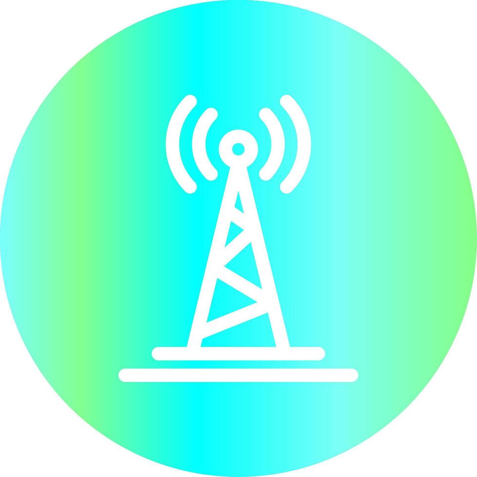 Radio Tower Creative Icon Design vector