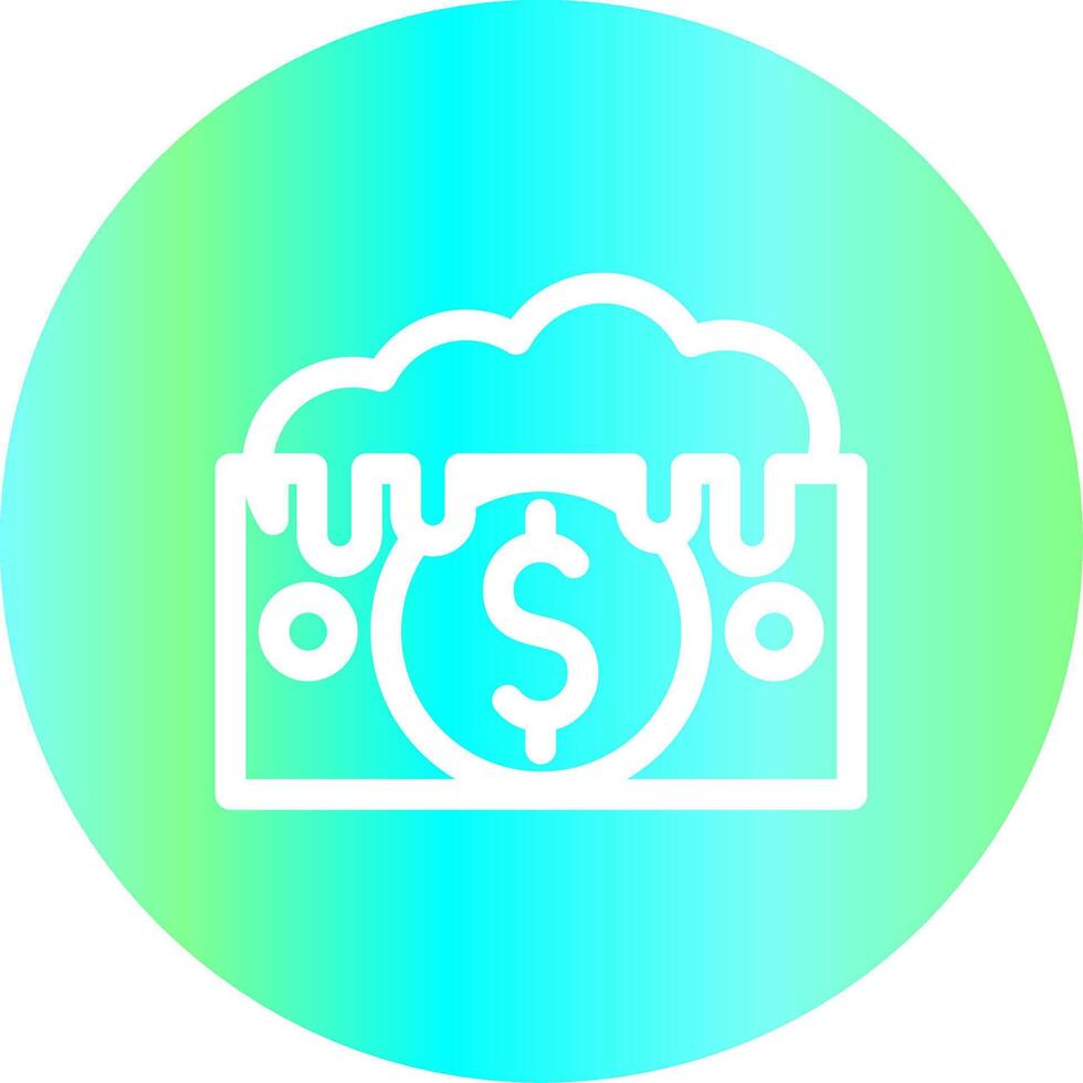 diseño de icono creativo de lavado de dinero vector