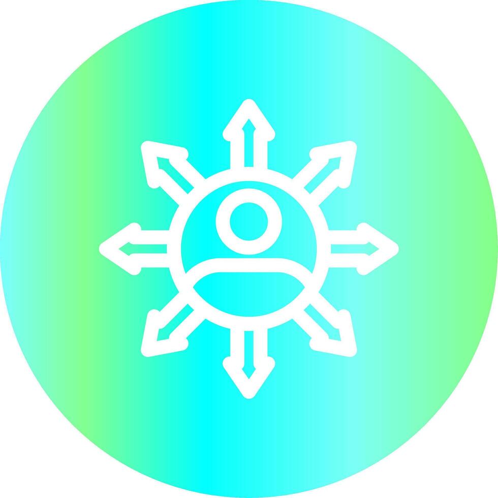 Influence Creative Icon Design vector