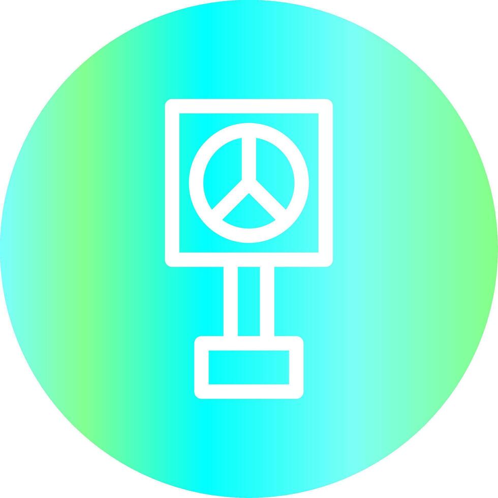 Peace Sign Creative Icon Design vector