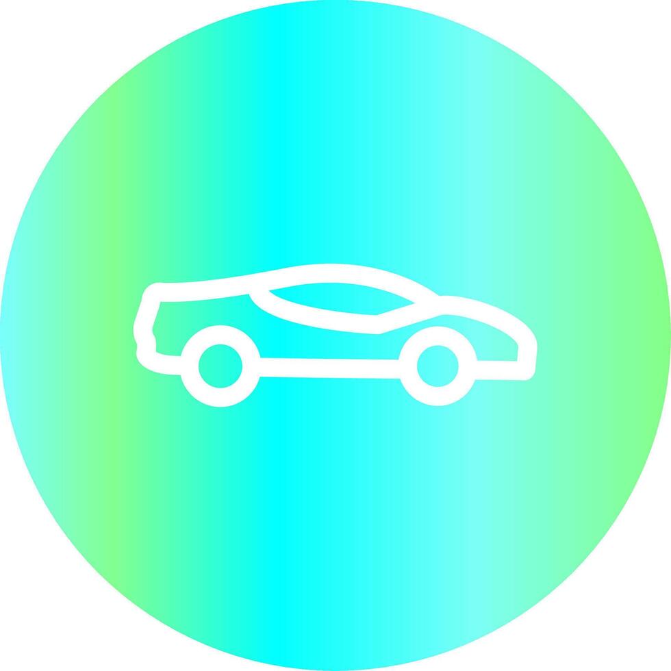 Sports Car Creative Icon Design vector