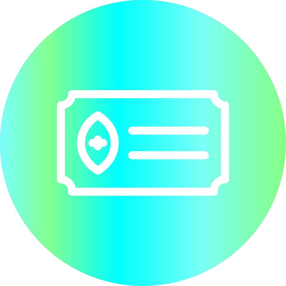 Ticket Creative Icon Design vector