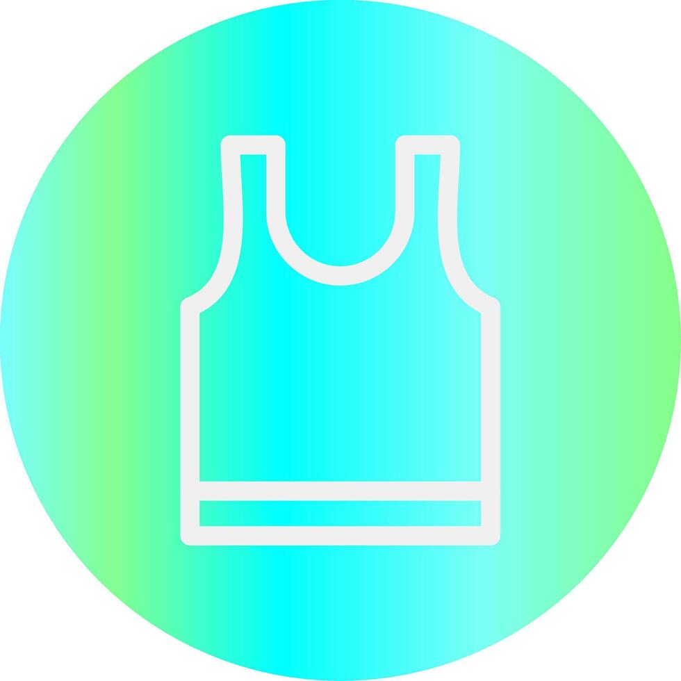 Tank Top Creative Icon Design vector