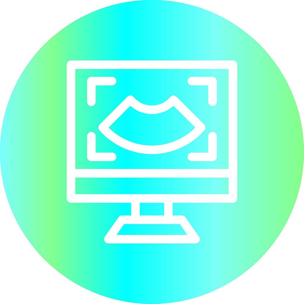 Ultrasound Creative Icon Design vector