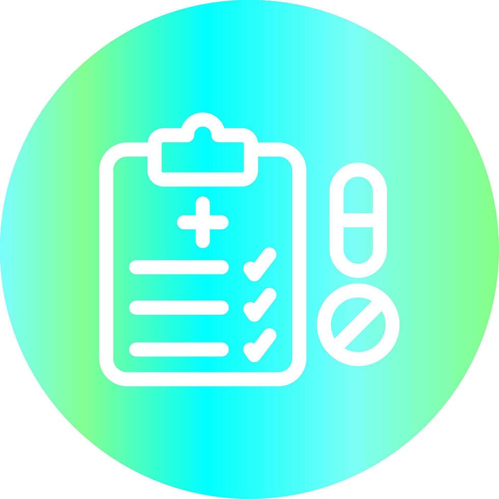 Medical Prescription Creative Icon Design vector