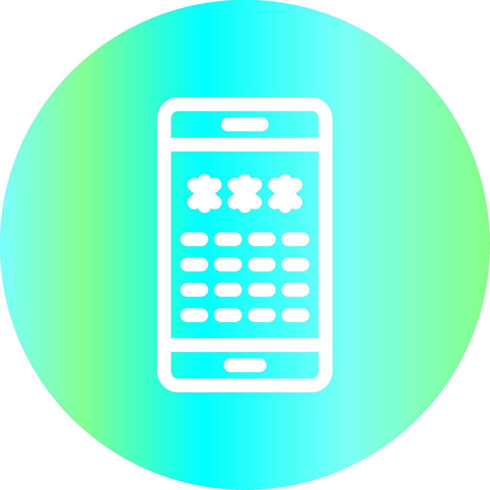 Pin Code Creative Icon Design vector