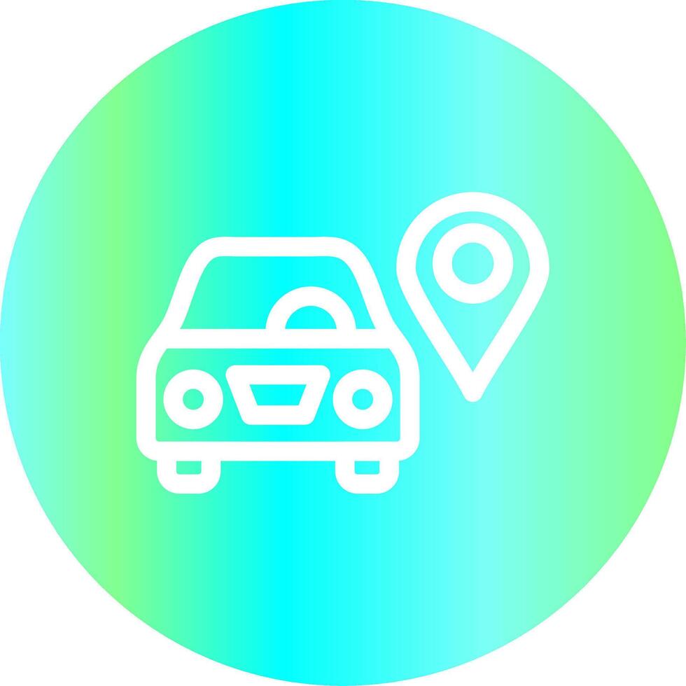 Car Location Creative Icon Design vector